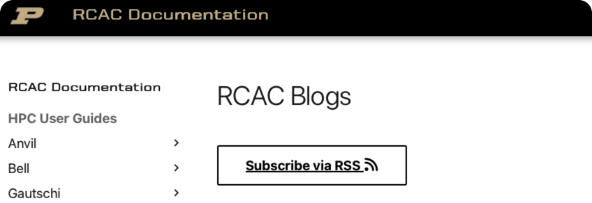 Blog RSS