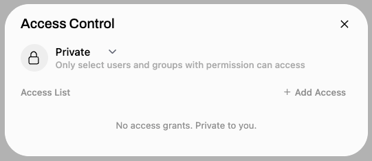 AnvilGPT group access control settings