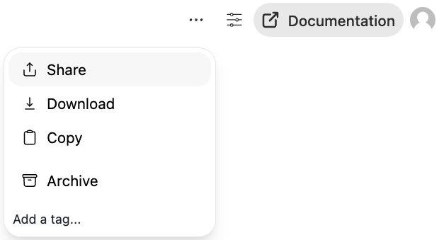 AnvilGPT chat sharing dialog