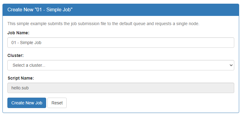 Job Template