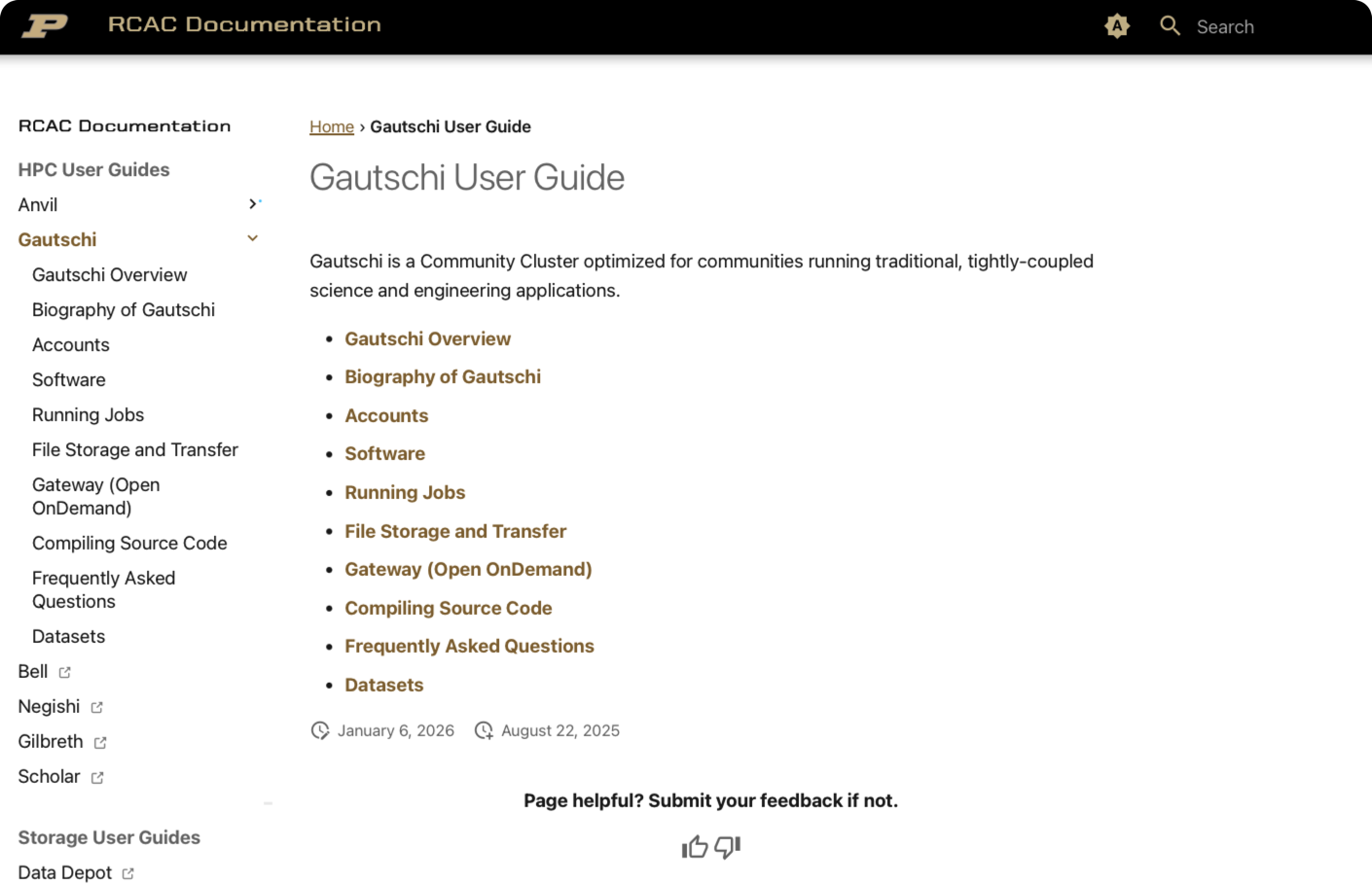 Gautschi user guide